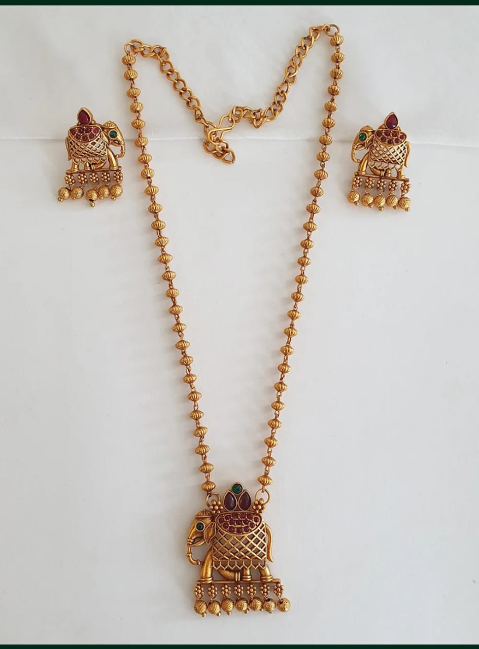 new designer antique finish elephant necklace with ball mala ksna2y45hr 2025 04 22 1.jpeg